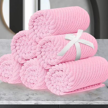 VOOVA & MOVAS Towels for Face, Luxury Hand Towels Set of 6, Fluffy Facial