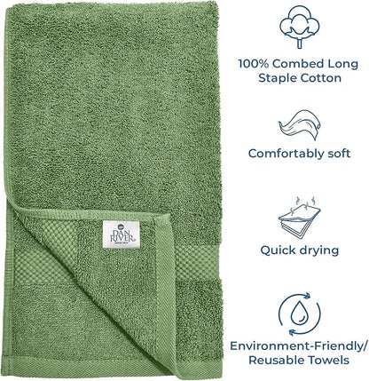 DAN RIVER Luxury Hand Towel – Soft, Quick-Drying, Premium Cotton Towel