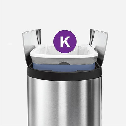 simplehuman Code K 60 Count, Dispenser Pack Custom Fit Liners, Drawstring Trash