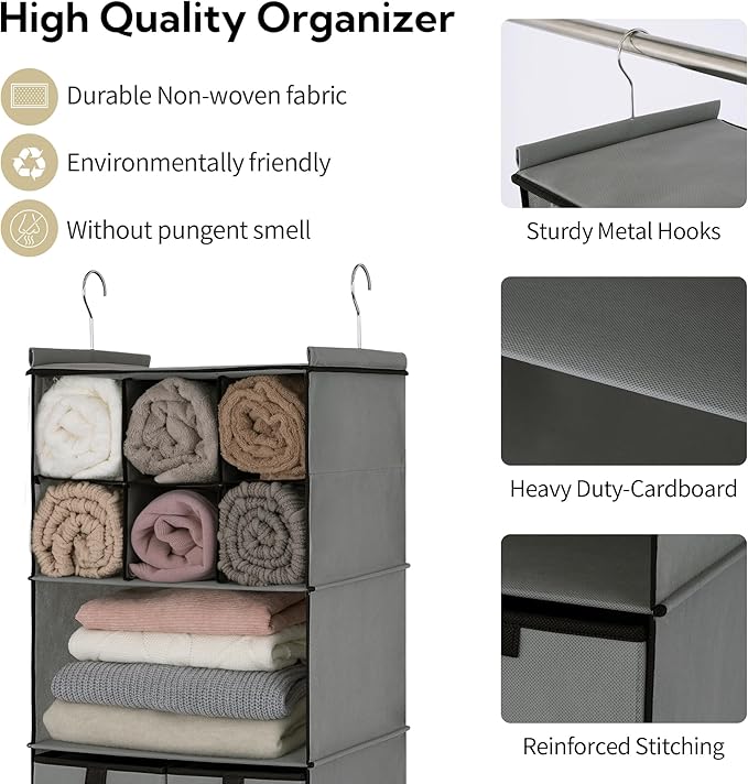 GRANNY SAYS Hanging Closet Organizer