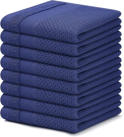 Homaxy 100% Cotton Dish Cloths, 8 Pack