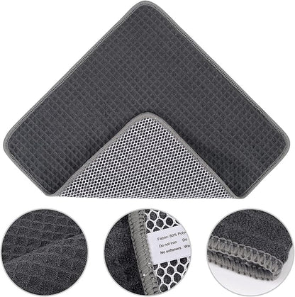 KinHwa Kitchen Washcloths for Dishes Absorbent Microfiber Dish Cloths Quick Dry