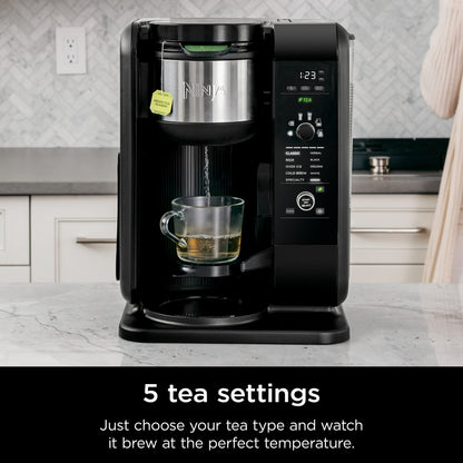 Shark Ninja CP307 Hot and Cold Brewed System W/Thermal Carafe Coffee Maker, Black