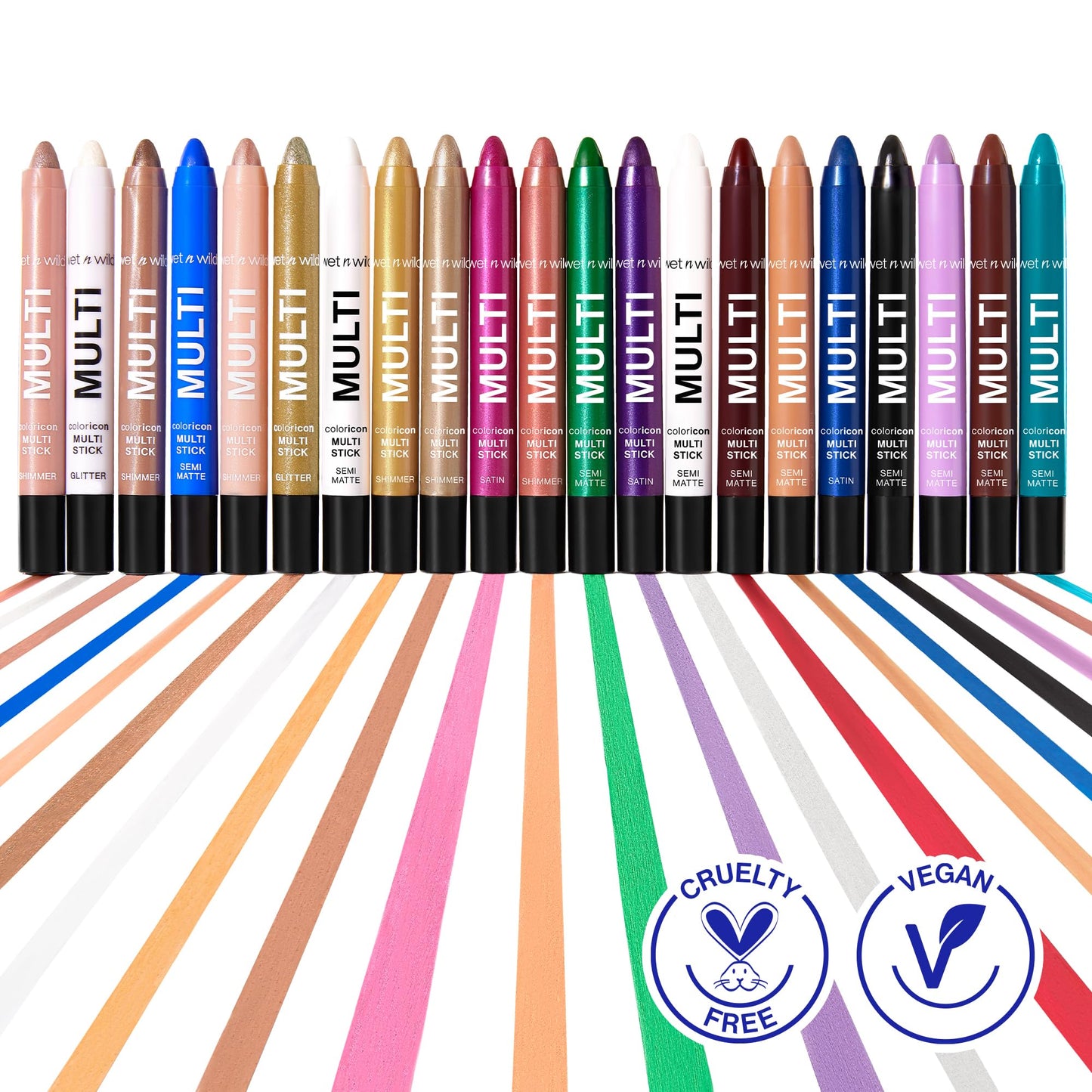 wet n wild Color Icon Cream Eyeliner Eyeshadow Multi-Stick, Moisturizing, Nourishing Velvety Cream-to-Powder Buildable & Blendable Formula, Cruelty-Free & Vegan - Blue Me Away