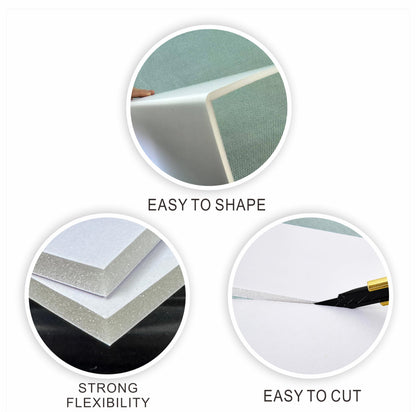 Foam Board 16 x 20 in, ZXUNLIEH 12 Pack White Poster Board, 3/16 in Thick Craft Foam Core Board, Puzzle Board, Double Sided, Foam Sheets for Picture, Project, Presentation, Artwork, Signage and Crafts