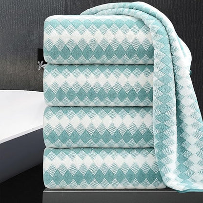 4 Piece Bath Towel Set Oversized Bath Sheet 35"x70" Bathroom Towel Extra Large