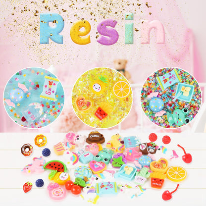CityActs Slime Accessories Kit for Kids – Slime Mix-Ins Craft Supplies (Charms, Glitter, Foam Balls, Sequins) – DIY Craft Supplies, No Glue Included