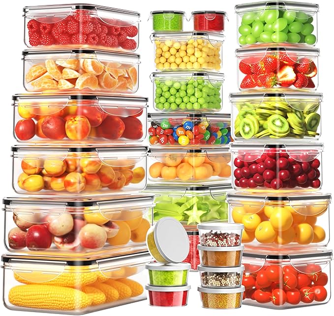 54 PCS Food Storage Containers