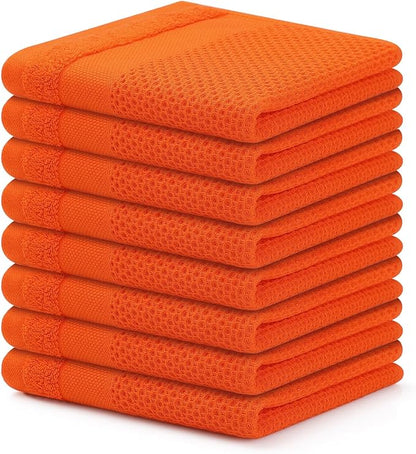 Homaxy 100% Cotton Dish Cloths, 8 Pack