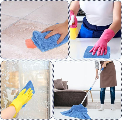 5 PCS Extra Large Microfiber Cleaning Cloth 30"x20", Washable Reusable Floor