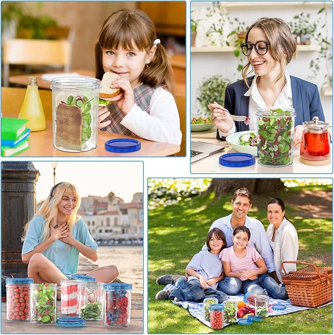 Food Storage Freezer Containers Clear Bottom