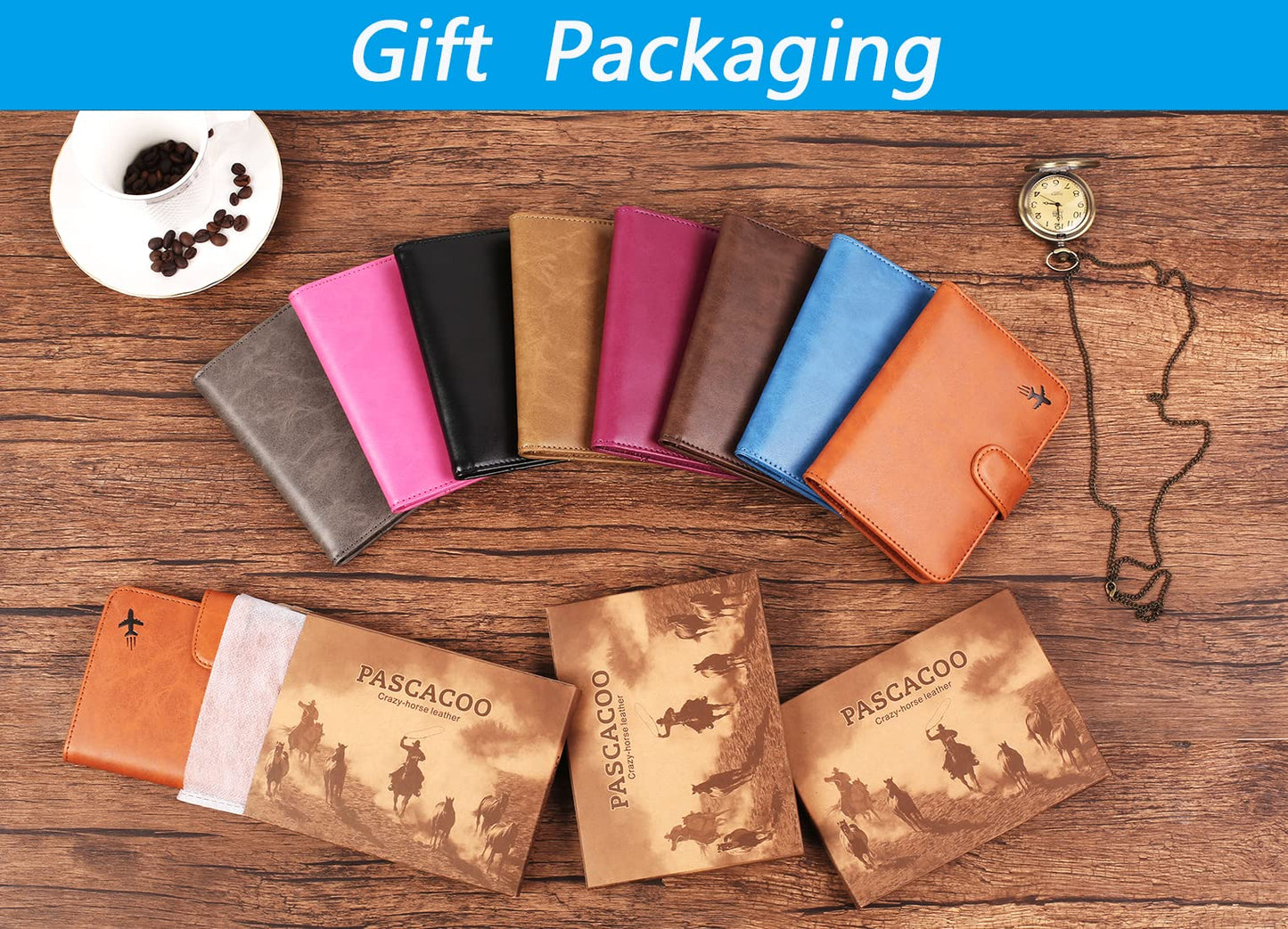 Passport Holder Cover Wallet RFID Blocking Leather Card Case Travel Accessories for Women Men (Z #Chocolate)