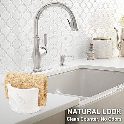 Diatomite Sponge Holder for Kitchen Sink Counter, Quick Drying, Fast Water