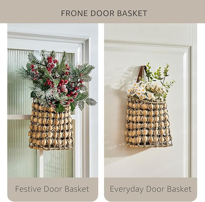 Wall Hanging Pocket Basket Portable Storage Basket Decorative Boho Mounted
