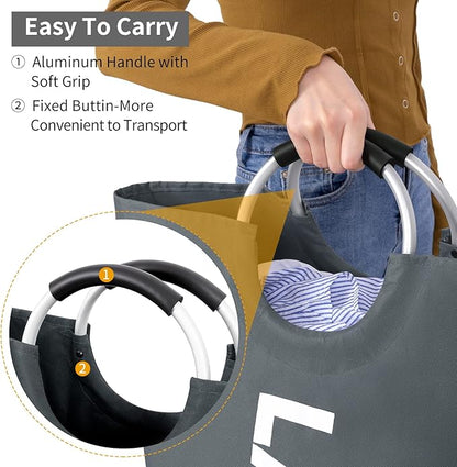 ZEROJETLAG 115L X-Large Laundry Basket Collapsible Hamper