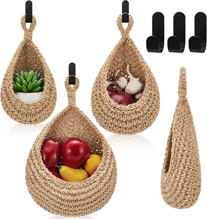 Honeydak Boho Decor Hanging Wall Baskets