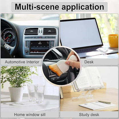 GaRhomxy Car Detailing Brushes, Car Interior Dust Sweeping Soft Brush, Soft