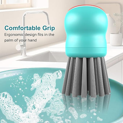Mini Dish Brush for Cleaning Chicken Shredder, Palm Brush Dish Scrubber