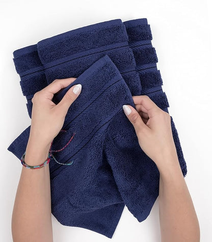 American Soft Linen Premium 3 Piece Towel Set, 1 Bath Towel 1 Hand Towel 1