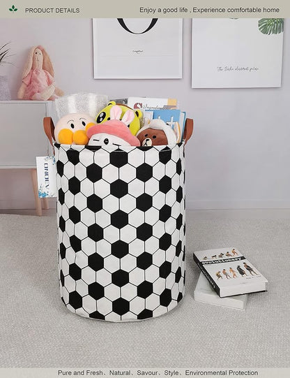Round Fabric Storage Bin, Decorative Basket, Organizer Basket