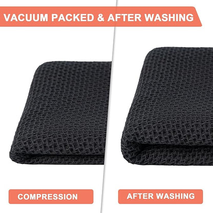 BOOMIBOO 6-Pack Kitchen Dish Cloths, 100% Cotton Waffle Weave, Ultra Soft