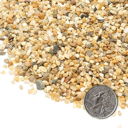 Coarse Sand Stone 1LB Decorative Rocks Sand Stone,Mix Coarse Sand for Plants,Soil Cover Bonsai,Succulent,Terrarium,Course,Garden,Cactus Sand, Aquarium, Fairy Garden, DIY.