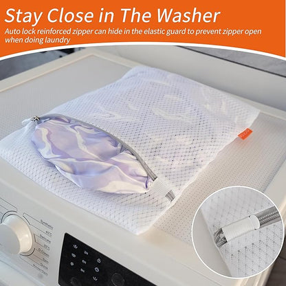 Polecasa 3Pcs 12 x 16 Inches Extra Durable 125g Diamond Mesh Laundry Bags
