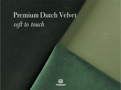 Vitalizart Green Velvet Ribbon 3/8" x 15 Yd Fabric Trim 3 Rolls * 5 Yd for Christmas Wreath Decoration Handmade Craft Ornaments Gift Wrapping & Bow Making Dark Forest