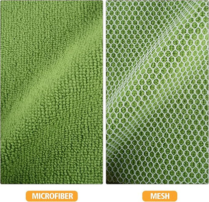 KinHwa Kitchen Washcloths for Dishes Absorbent Microfiber Dish Cloths Quick Dry