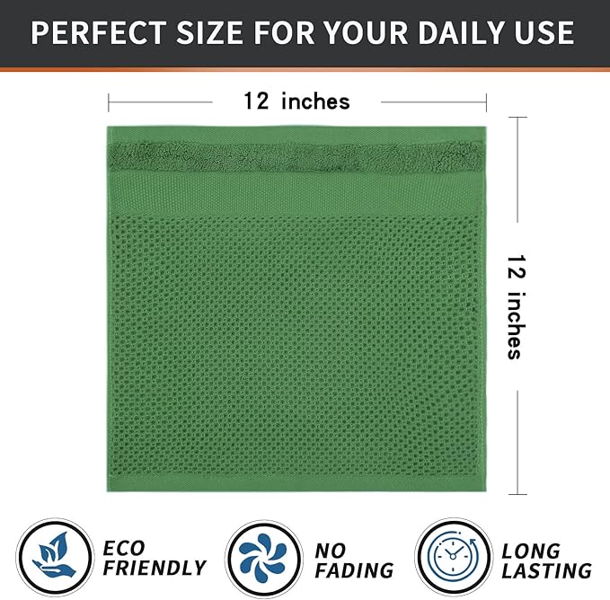 Homaxy 100% Cotton Dish Cloths, 6 Pack