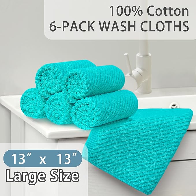Turquoise Washcloths