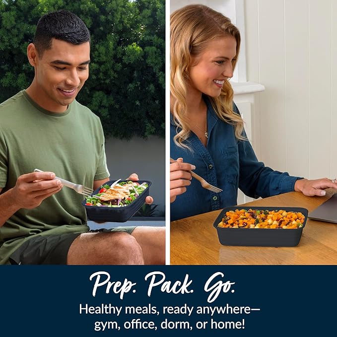 Bentgo Prep - 20-Piece 1-Compartment Reusable Meal Prep Containers