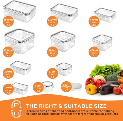 54 PCS Food Storage Containers