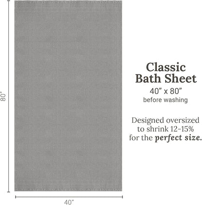 GILDEN TREE Waffle Bath Sheet Large Bath Towels Quick Dry Thin Body Towels
