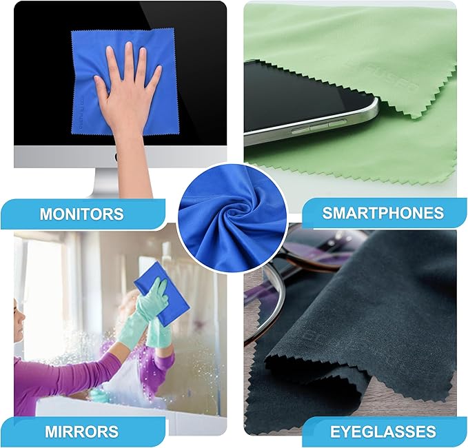 Eco-Fused Microfiber Cleaning Cloth