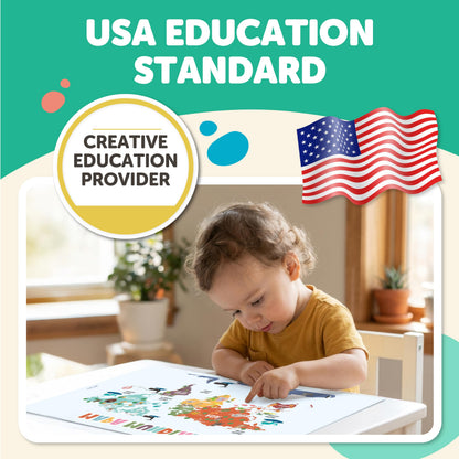 EXCOOL CLUB 16 Spanish Classroom Posters For Elementary - Colorful Bilingual Educational Posters For Toddlers 1-3, Laminated Learning Poster Preschool Must Haves, Abecedario Para Niños En Español