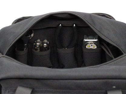 Coreflex Heavy Duty 12-Inch Multi-Purpose Tool Bag - Tactical, EDC, Range, Work Bag for Mechanics, Electricians, Carpenters, Builders, Plumbers - 12" X 7" X 7" (Black)