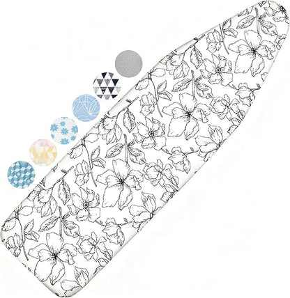 Ironing Board Cover and Pad, 15x54 Standard Size Thick Iron Padding, Scorch &
