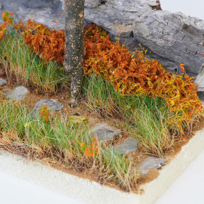 ZZZ SAN ZHI Multicolor Leaf Model - 300ml Miniature Scenery Material for Train Railway, Diorama, Car Scene & Scale Landscape Layouts (Golden Yellow)