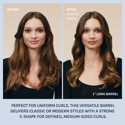 Bio Ionic Long Barrel Styler,Curling Iron with Moisture Heat Technology & NanoIonic MX, Verstatile Curling Wand
