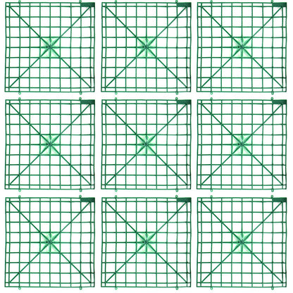 Artificial Flower Grid Panels,DIY Flowers Wall Frames,Flowers Wall Arches Backdrop,Plastic Fences Frames for Wedding Party Flower Grids,Artificial Flowers Plant Base,12Pieces,10x10 Inches