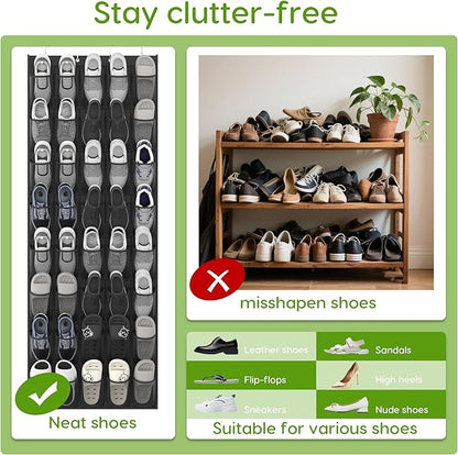 Unjumbly Over the Door Shoe Organizer