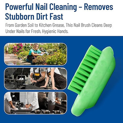 SPARTA Nail Scrub Brush Commercial-Grade, Heavy-Duty Hand and Fingernail Brush