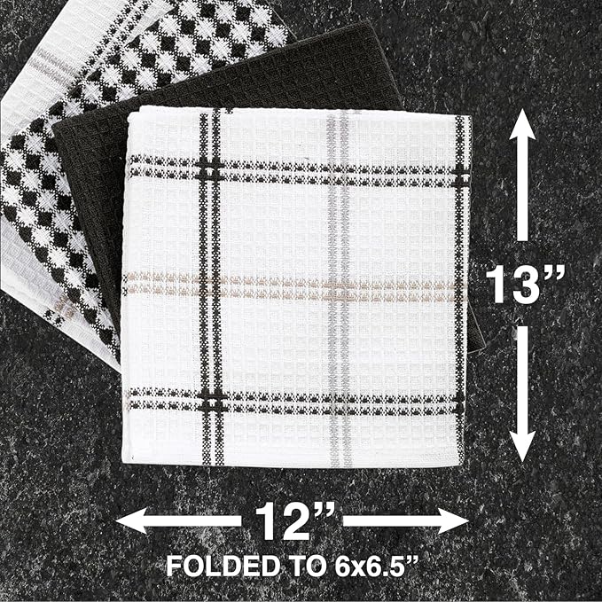 T-Fal Premium Waffle Dish Cloths: Highly Absorbent, Super Soft Long Lasting