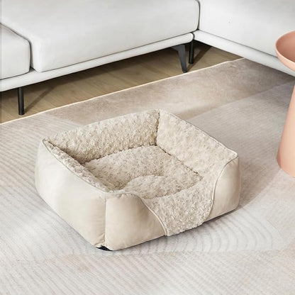 INVENHO X-Large Dog Bed Rectangle Washable Orthopedic Soft Calming Sleeping Durable Pet Cuddler with Anti-Slip Bottom