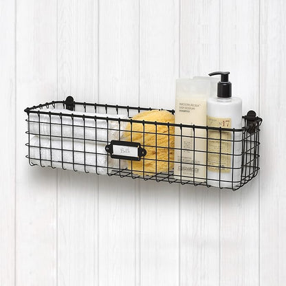 Spectrum Wall Mounted Wire Basket