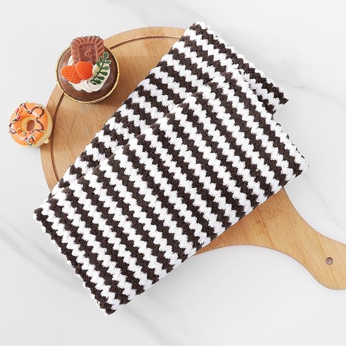 Homaxy Kitchen Towels, Ultra Soft and Absorbent Dish Towels, Reusable Fast