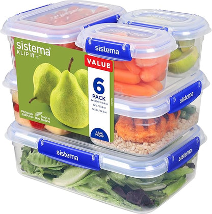 Sistema KLIP IT PLUS Leakproof Food Storage Containers 2.2 L, 1 L, 400 ml
