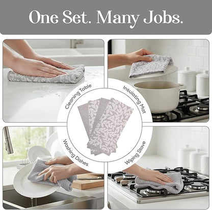 MosJos Kitchen Towels, Cotton Hand Towels, 18 x 28 Kitchen Linens