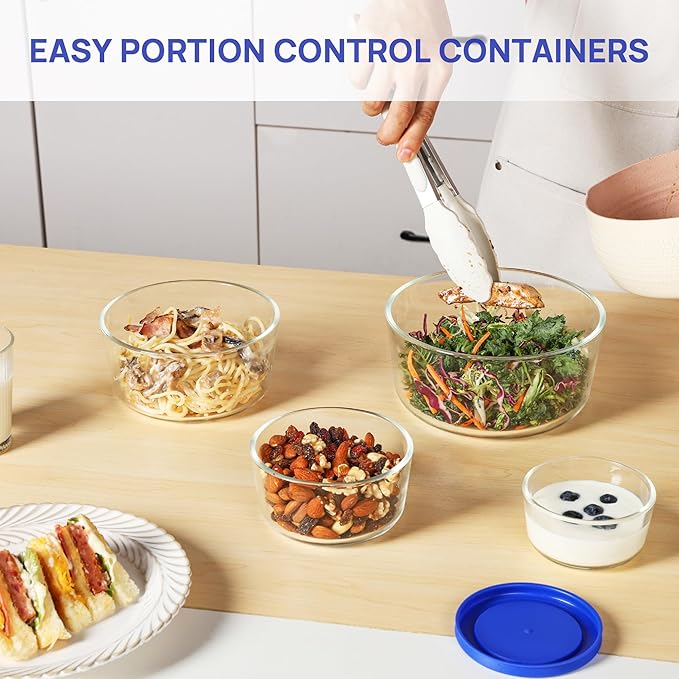 Vtopmart 4 Pack Glass Bowls